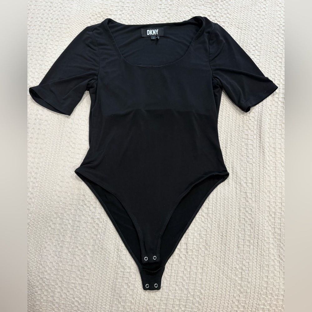 DKNY Black Bodysuit - short sleeves; women’s size small